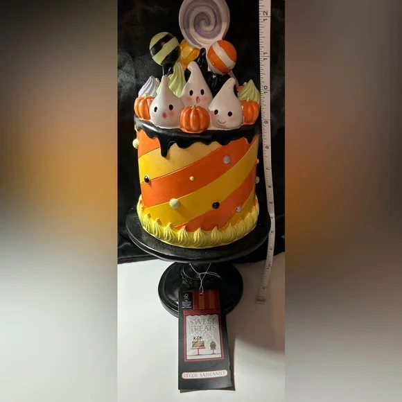 Sweet Treats Halloween Cake Ghost Pumpkins Candy Icing Decoration - Picture 9 of 11